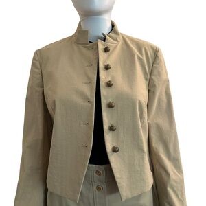 Kulson Italy Women's Size 42/US S Button Front Jacket/Blazer Short Length
